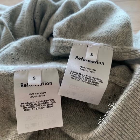 ❌[SOLD]❌Reformation Villa Two Piece || Light Grey - Picture 15 of 16